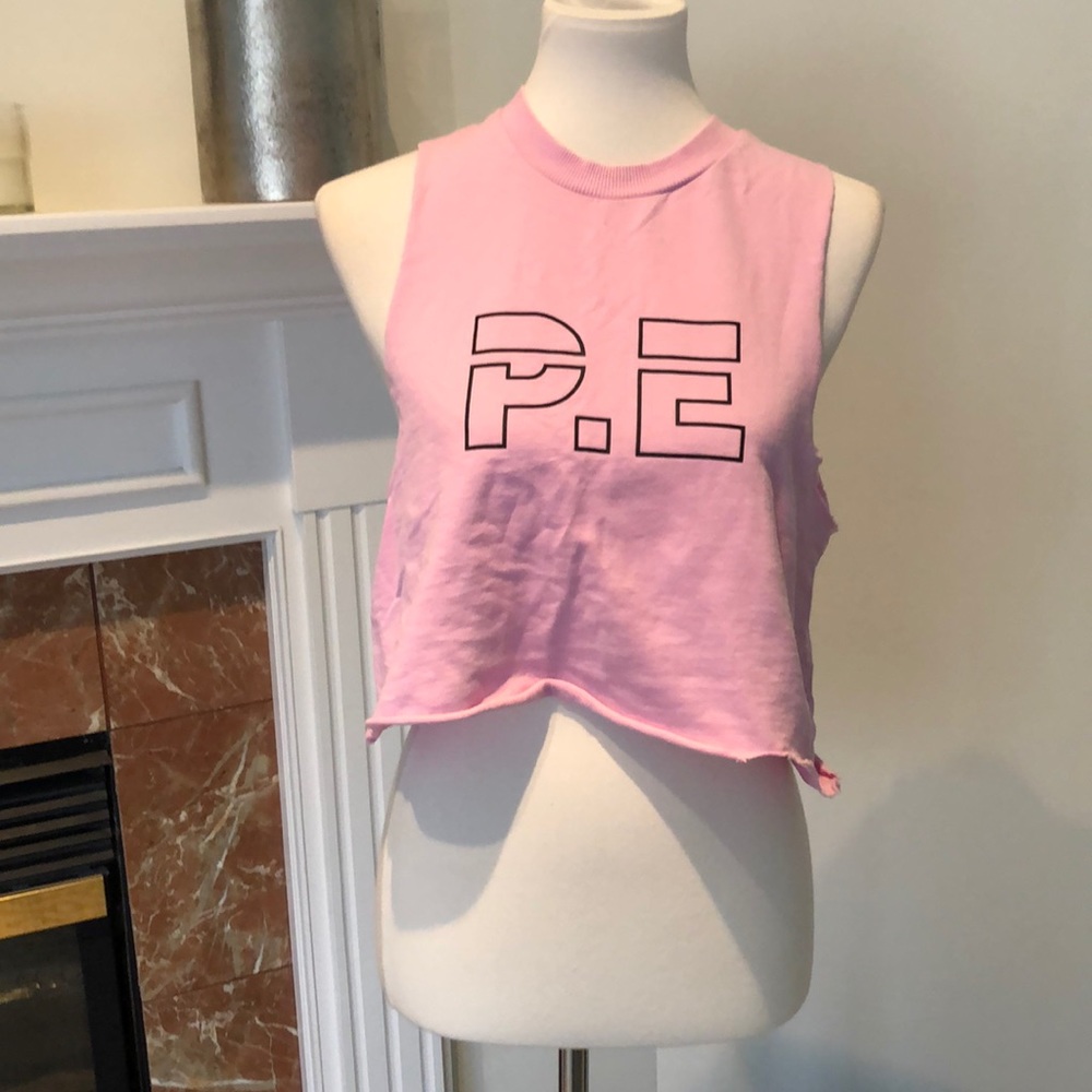 Cutest Cropped  P. E. Nation Workout Muscle Tank